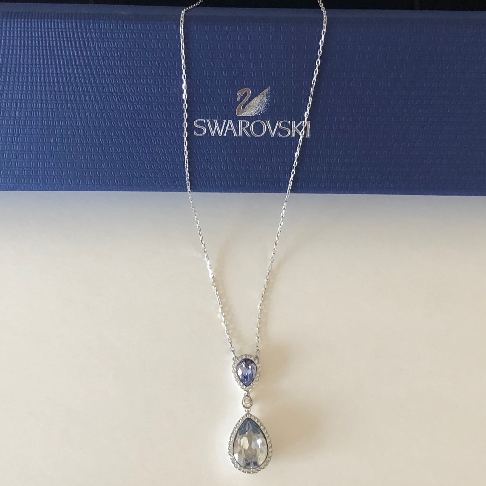 Swarovski Christie Double Pear Crystal Necklace